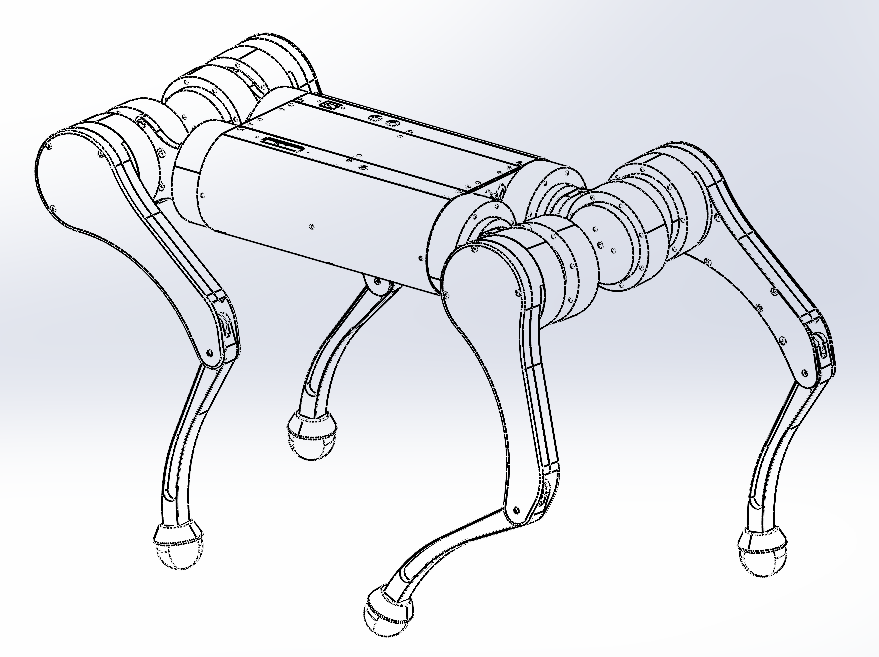 LR-1 Industrial Quadruped Robot - Mechanical Source (CNC Edition)